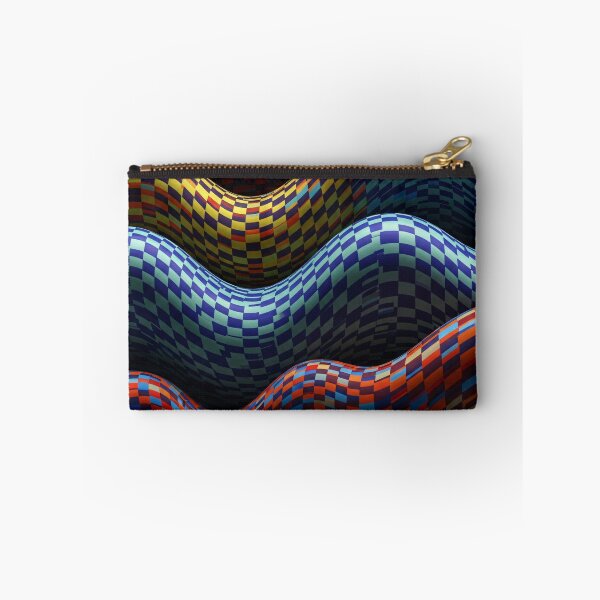 Item preview, Checkered Wave Ridges designed and sold by Kaleidoscope Print.