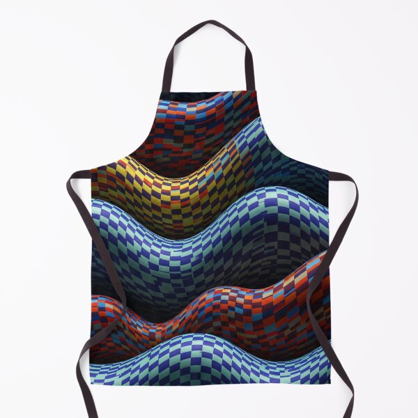 Item preview, Checkered Wave Ridges designed and sold by Kaleidoscope Print.