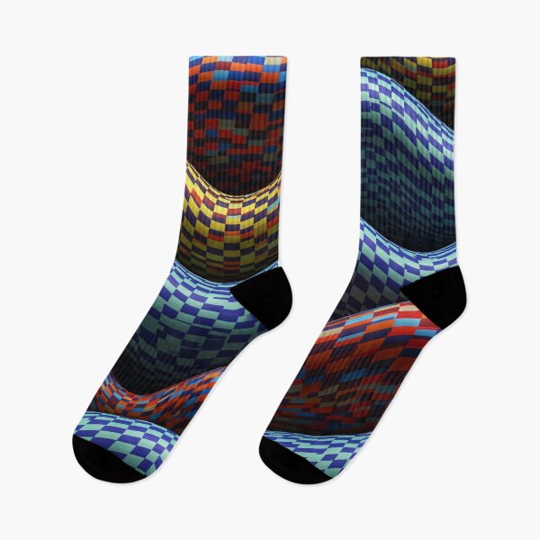 Item preview, Checkered Wave Ridges designed and sold by Kaleidoscope Print.