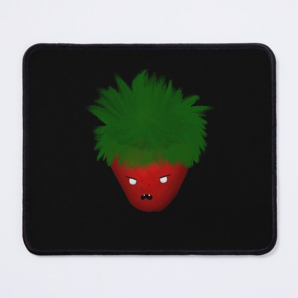 Item preview, Angry Strawberry Cartoon Illustration – Cute Kawaii Fruit Character Art designed and sold by BnutPutterArts.