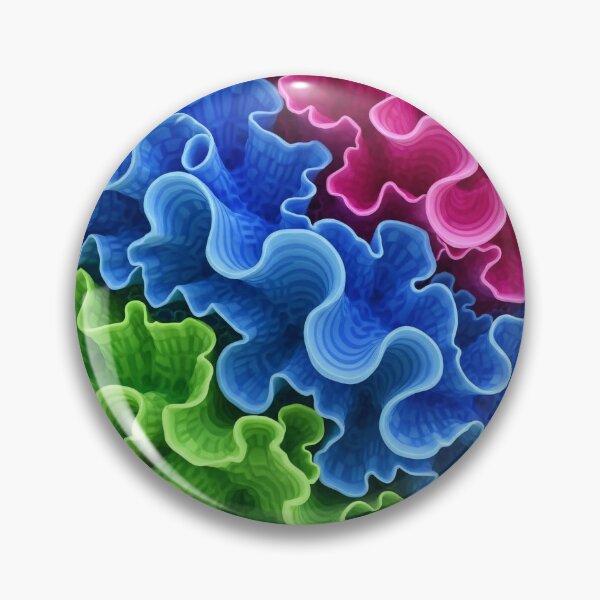 Item preview, Neon Coral Ruffles designed and sold by Kaleidoscope Print.