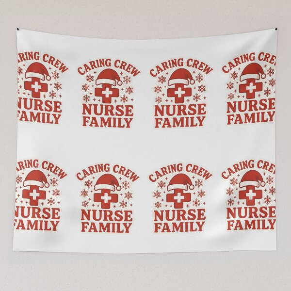 Item preview, Caring Crew Nurse Family – Christmas Nurse Team Design designed and sold by ClinicalHubs.