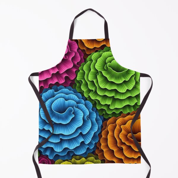Item preview, Rainbow Ruffle Blooms designed and sold by Kaleidoscope Print.