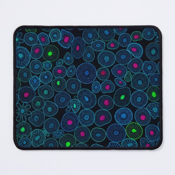 Item preview, Neon Microbe Mosaic designed and sold by Kaleidoscope Print.