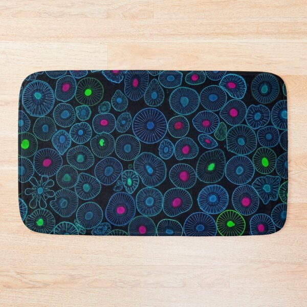 Item preview, Neon Microbe Mosaic designed and sold by Kaleidoscope Print.