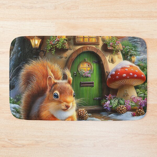Item preview, A Squirrel’s Winter Welcome designed and sold by MyMagicalPlace.