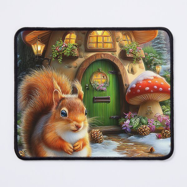 Item preview, A Squirrel’s Winter Welcome designed and sold by MyMagicalPlace.