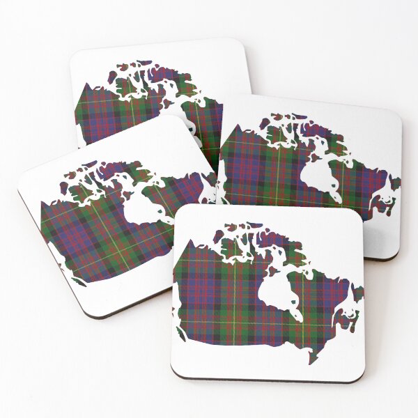 Item preview, Carnegie Clan Tartan on Map of Canada designed and sold by clantartans.