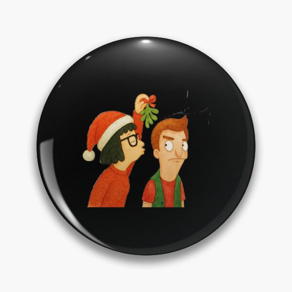 Item preview, Tina Belcher & Jimmy Junior Mistletoe Mot – Bob’s Burgers Watercolor Art  designed and sold by Katebush22x2.