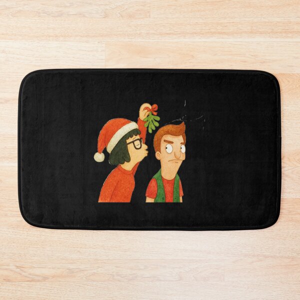 Item preview, Tina Belcher & Jimmy Junior Mistletoe Mot – Bob’s Burgers Watercolor Art  designed and sold by Katebush22x2.