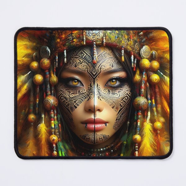 Item preview, Sunfire Empress – Tribal Goddess of Power designed and sold by Okmanoo.
