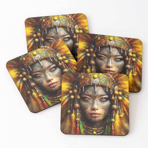 Item preview, Sunfire Empress – Tribal Goddess of Power designed and sold by Okmanoo.
