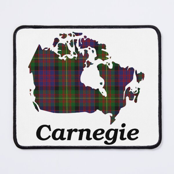 Item preview, Carnegie Clan Tartan on Map of Canada (with name) designed and sold by clantartans.