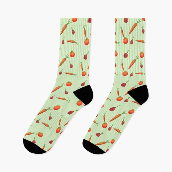 Item preview, Veggies pattern green background  designed and sold by Whimsical-fairy.