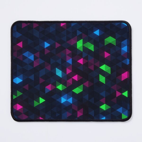 Item preview, Neon Triangle Mosaic designed and sold by Kaleidoscope Print.