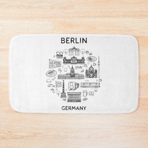 Item preview, Berlin Germany - Great Cities of Europe - Line art of Berlin Architecture and Culture designed and sold by Kathunk Designs.