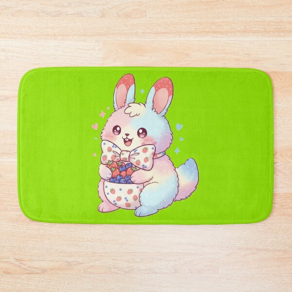 Item preview, Berriboo the Berry-Loving Bunny - Kawaii Fluffaroo with Fruit Bow designed and sold by harmandragon04.