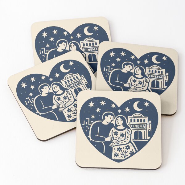Item preview, Moonlight Date Beneath The Silver Screen designed and sold by EdvvinStudios.