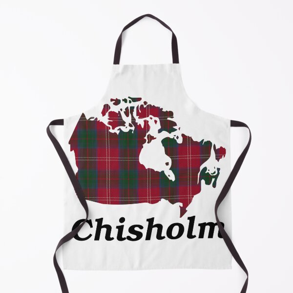 Item preview, Chisholm Clan Tartan on Map of Canada (with name) designed and sold by clantartans.