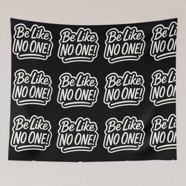 Item preview, Be Like No One – Bold Motivational Quote Design designed and sold by PixelVibe782.
