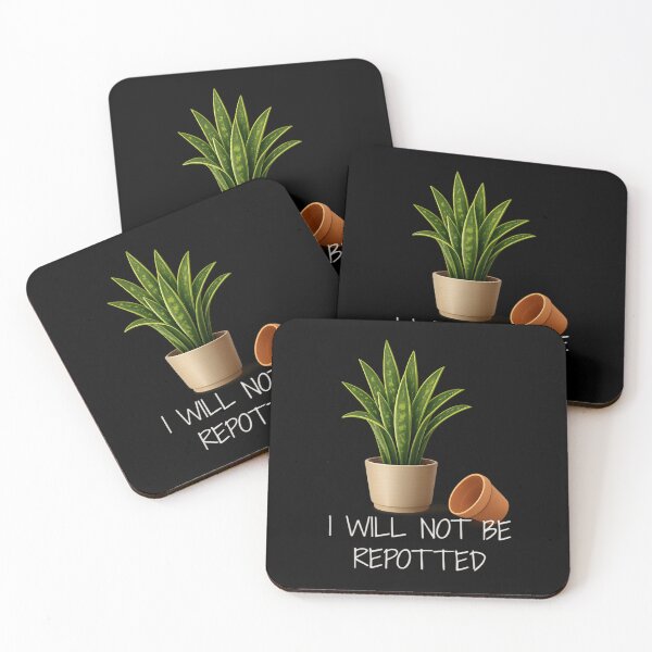 Item preview, ⚠️PLANTIFA COLLECTION⚠️ – 001A – ✨ I Will Not Be Repotted ✨ - dark for lighter backgrounds designed and sold by WheelieGdArt.