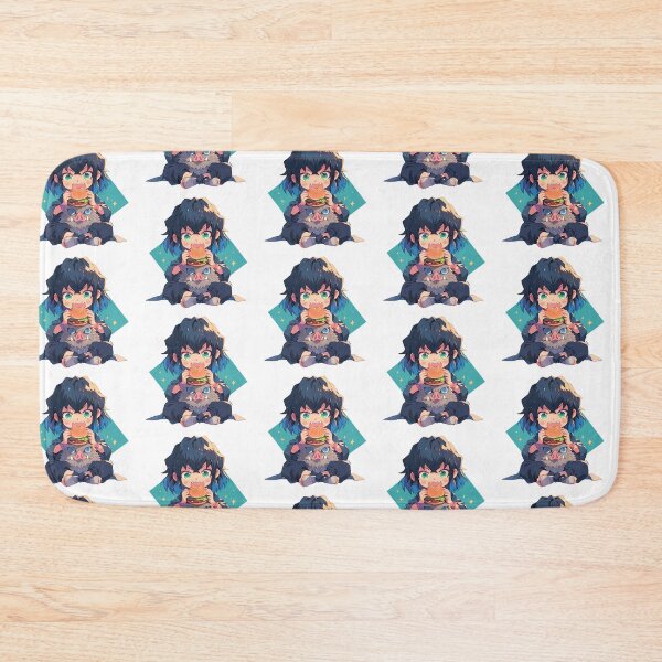 Item preview, Inosuke Hashibira Demon Slayer Anime Chibi Kawaii Burger Cute Wild Bite designed and sold by mildaclairmo.