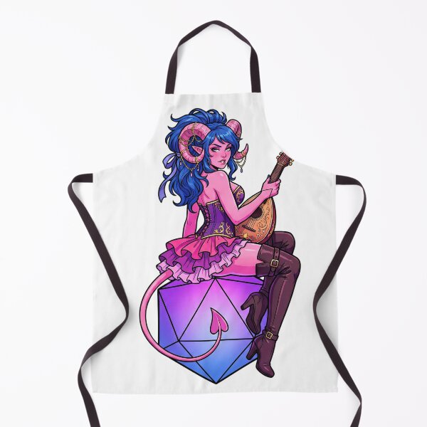 Item preview, Chaotic Flirt: Bisexual Pride Tiefling Bard designed and sold by SkinnyFlatWhite.