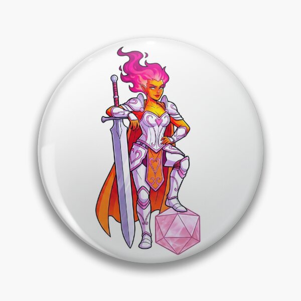 Item preview, Sword Lesbian: Fire Genasi Fighter Pride designed and sold by SkinnyFlatWhite.