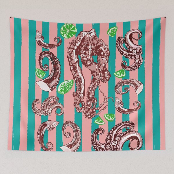 Item preview, Retro Octopus Tentacles Illustration designed and sold by MaiZephyr.