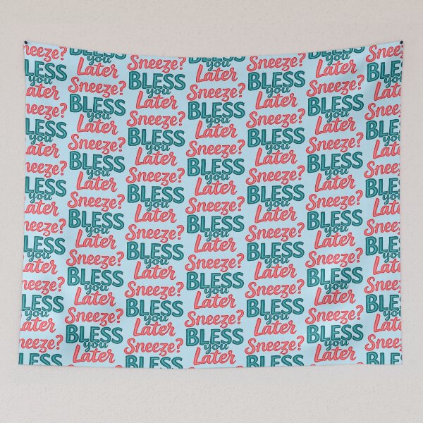Item preview, Sneeze Bless You Later Funny Sarcastic Quote Hand Lettered designed and sold by SholoStudio.