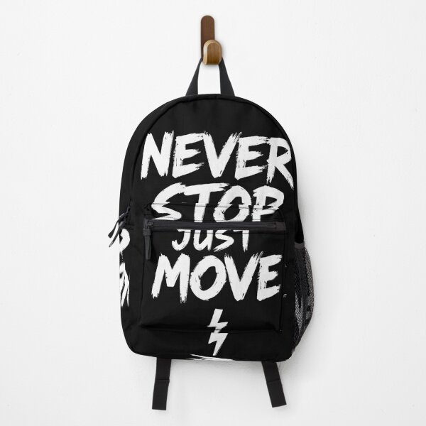 Item preview, Never Stop Just Move – Bold Motivational Graffiti Design designed and sold by PixelVibe782.