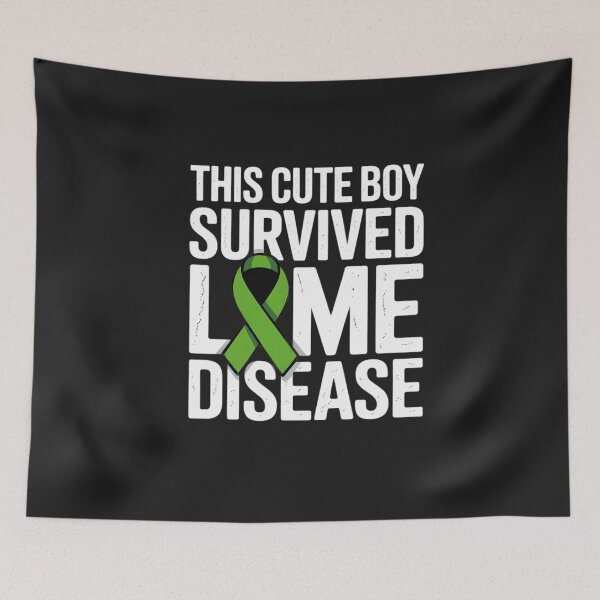 Item preview, This Cute Boy Survived Lyme Disease Green Ribbon Awareness designed and sold by Bstilablhot.