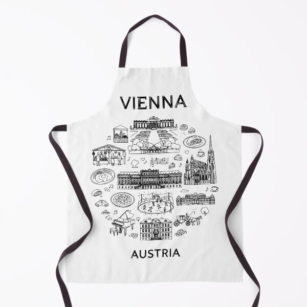 Item preview, Vienna Australia - Great Cities of Europe - Line art of Vienna Architecture and Culture designed and sold by Kathunk Designs.