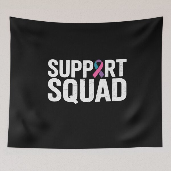 Item preview, Thyroid Cancer Support Squad, Friend Family Awareness Ribbon designed and sold by Bstilablhot.
