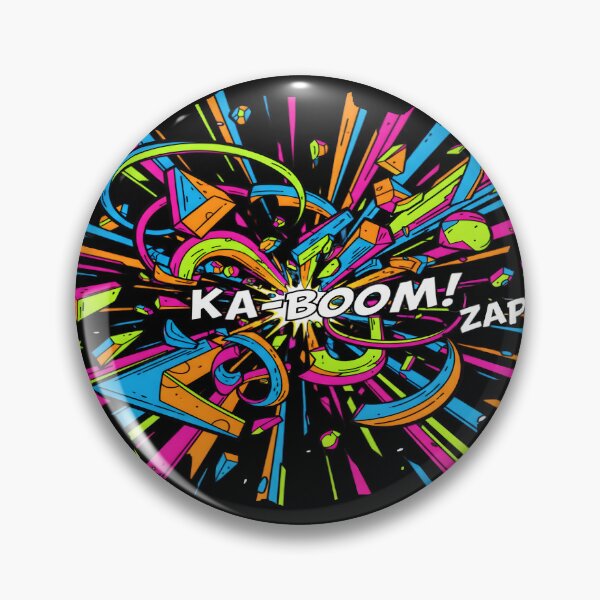 Item preview, KA-BOOM! Comic Book Pop Art Explosion - Retro Style designed and sold by Dakson Design - Fantasy Art.