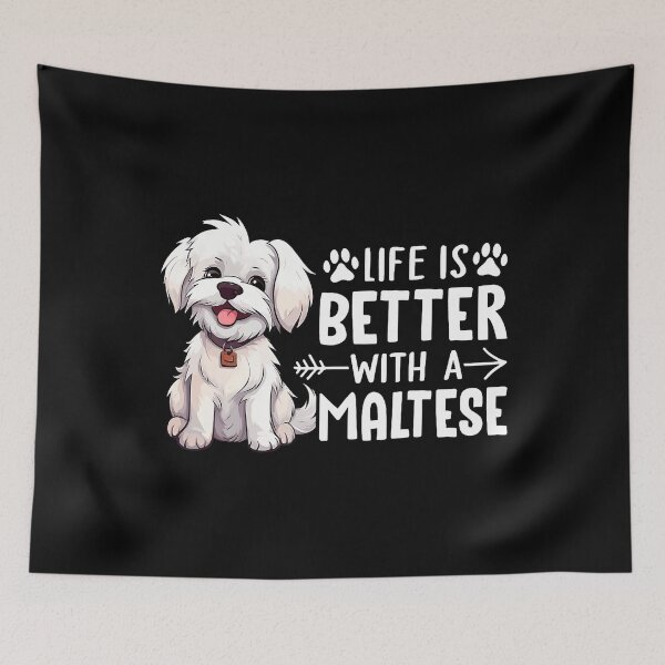 Item preview, Life Is Better With A Maltese - Dog Parent Pet Paw designed and sold by keatnybolho.