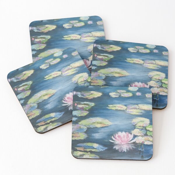 Item preview, Pink waterlily reflections designed and sold by mazdavisart.