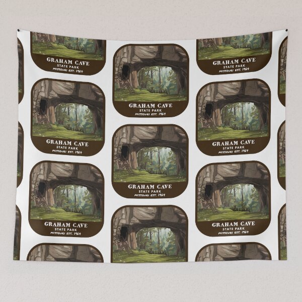 Item preview, Vintage Graham Cave State Park (Missouri State Park) designed and sold by RabbitK.