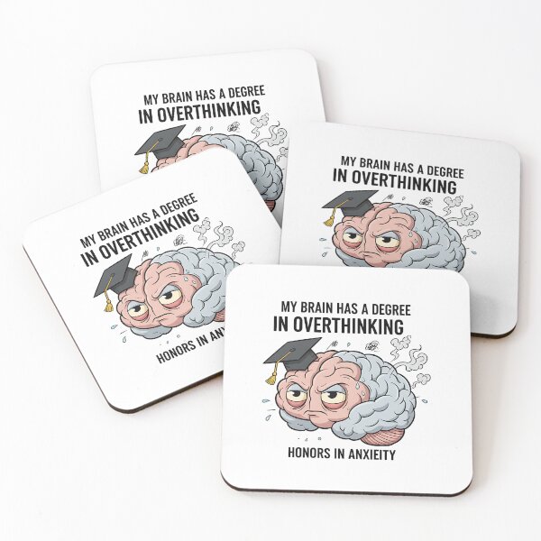 Item preview, Overthinking Brain Cartoon designed and sold by CELESTIAL©️.