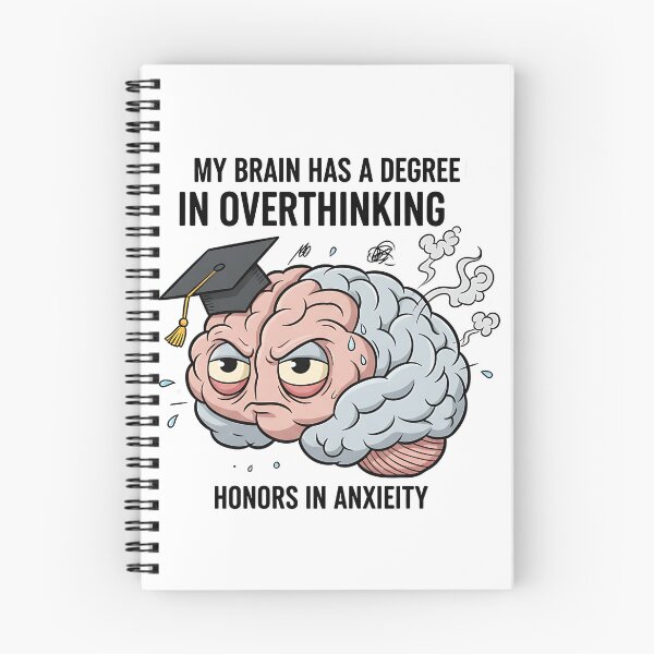 Item preview, Overthinking Brain Cartoon designed and sold by CELESTIAL©️.