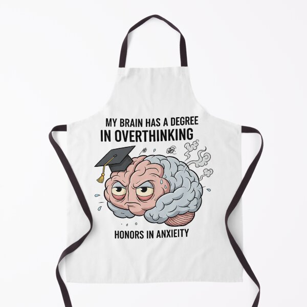 Item preview, Overthinking Brain Cartoon designed and sold by CELESTIAL©️.