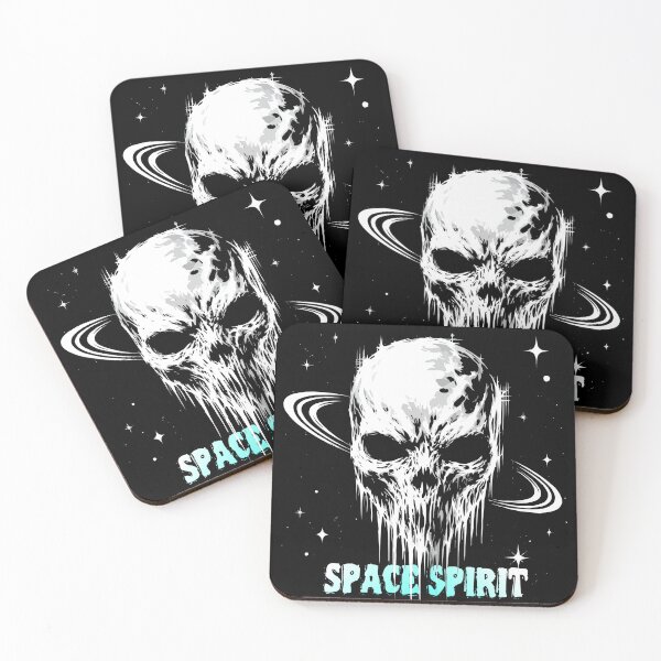 Item preview, Space Spirit Skull – Cosmic Gothic Illustration designed and sold by VikArtStudio.