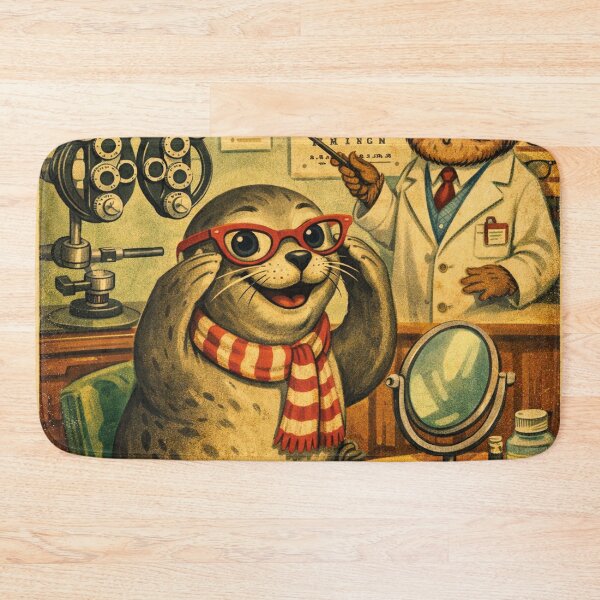 Item preview, funny seal with glasses designed and sold by Mauswohn.