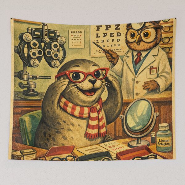 Item preview, funny seal with glasses designed and sold by Mauswohn.