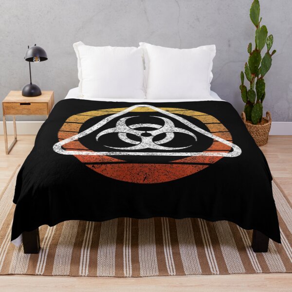 Item preview, Biohazard Warning Retro Symbol Grunge Graphic Design designed and sold by madelainemar.