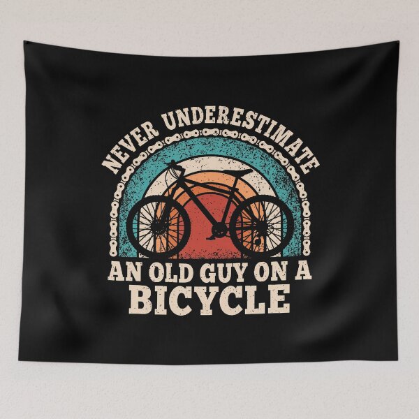 Item preview, Never Underestimate An Old Guy On A Bicycle Cycling Bike designed and sold by keatnybolho.