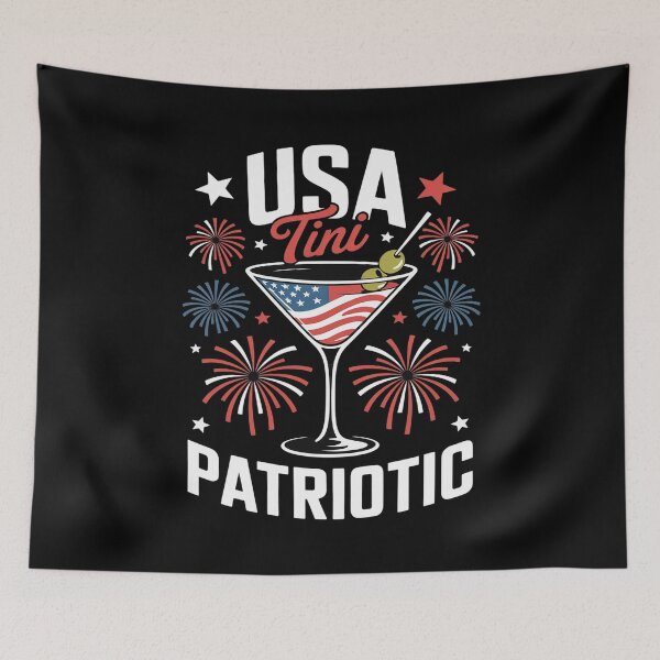 Item preview, Fourth of July Martini Just A Tini Bit Patriotic Dirty designed and sold by Libbysharts.