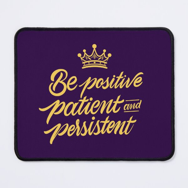 Item preview, Be Positive Patient & Persistent | Motivational & Inspirational Quote Wall Art designed and sold by Maltachi Designs.