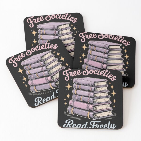 Item preview, Free Societies Read Freely Funny Book Lovers designed and sold by Libbysharts.