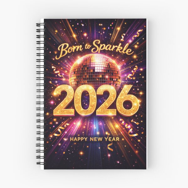 Item preview, Born to Sparkle 2026 – Disco Ball Happy New Year Glitter Party Design designed and sold by GloboStyle Design .